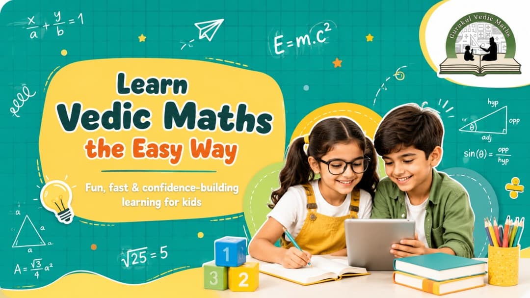 Students learning Vedic Maths