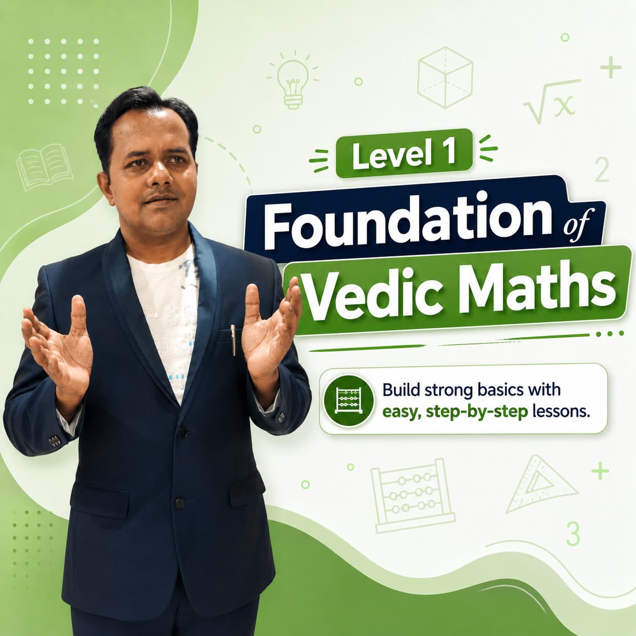 Level 1 – Foundation of Vedic Maths course cover