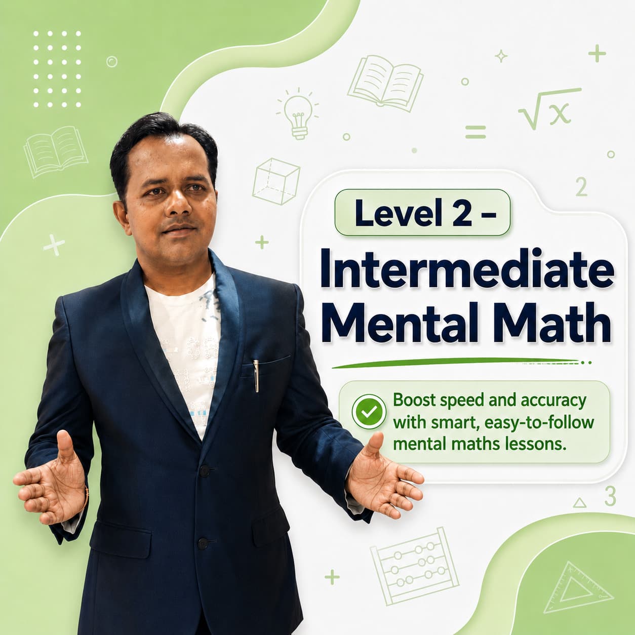 Level 2 - Intermediate Mental Math course cover