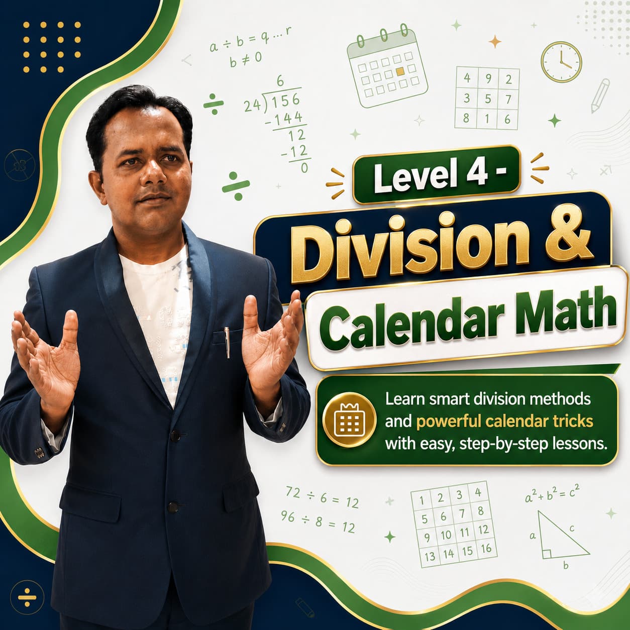 Level 4 - Masterclass in Division & Calendar Math course cover
